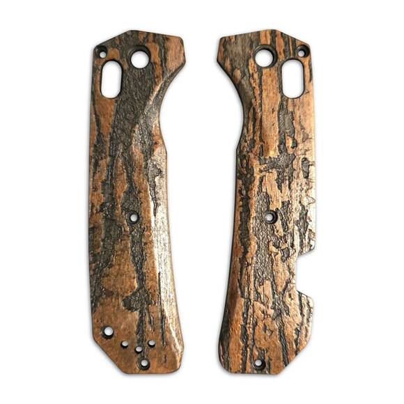 Benchmade Grizzly Creek 15060-2 maple handle scales - Roughness Bronze / hand-painted