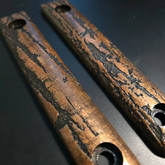 Roughness Bronze - Ka-Bar Model 4 EK44, Model 5 EK45 Knife Scales by Svechnikov Knives
