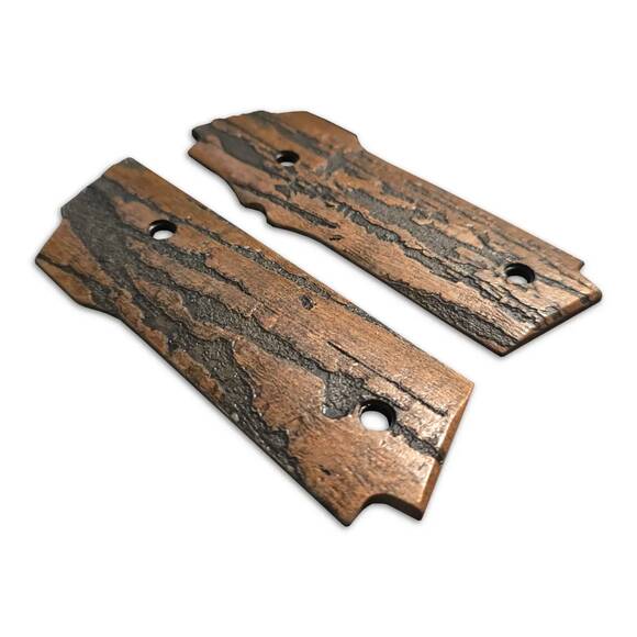 Smith And Wesson 645 Maple Grips - Roughness Bronze / Hand-painted