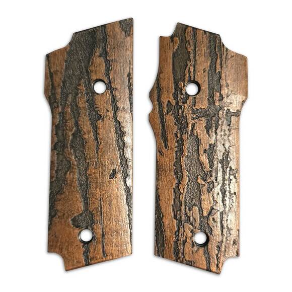 Smith And Wesson 645 maple grips - Roughness Bronze / hand-painted