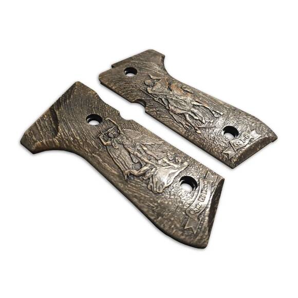 Beretta 92 Full-Size Maple Grips - St Archangel Michael / Hand-painted