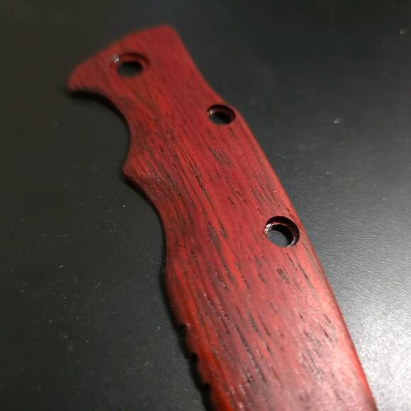 Hinderer Eklipse 3.5 padauk handle scales - Traditional / hand-painted