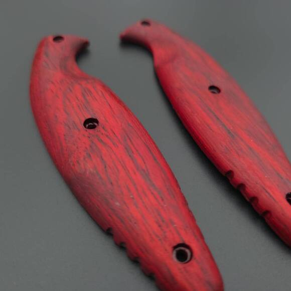 Traditional Padauk - Ka-Bar TDI Law Enforcement KA1482 Knife Scales by Svechnikov Knives