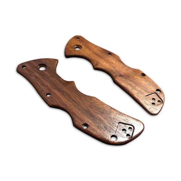 Cold Steel Mini Recon-1 walnut handle scales - Traditional / hand-painted