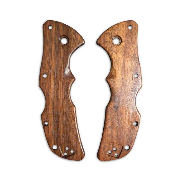 Cold Steel Mini Recon-1 walnut handle scales - Traditional / hand-painted