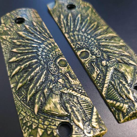 War Chief Green - Ruger 22/45 Mark IV Grips