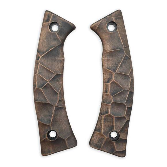 Ka-Bar Gunny KA5300 maple handle scales - Crack V2 (3169) / hand-painted