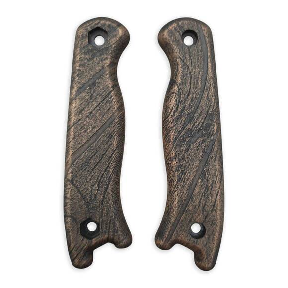 Ka-Bar Becker Short maple handle scales - Wood Bark (3169) / hand-painted