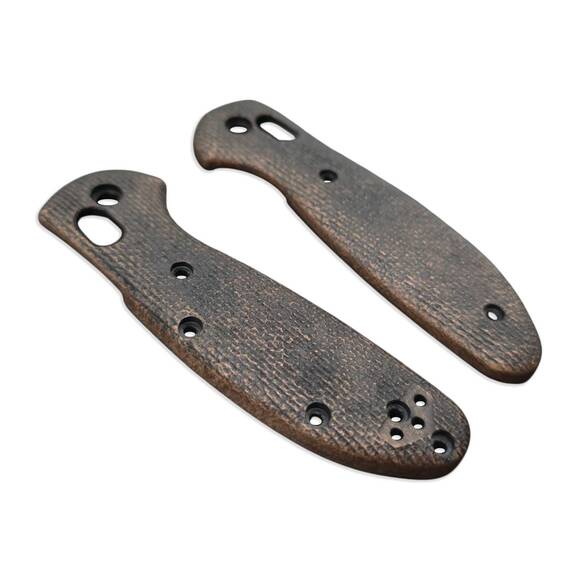 Almost Micarta (3169) - Benchmade Mini Griptilian 555, 556 Knife Scales by Svechnikov Knives