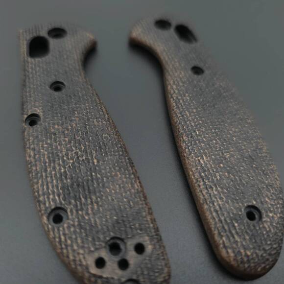Almost Micarta (3169) - Benchmade Mini Griptilian 555, 556 Knife Scales by Svechnikov Knives