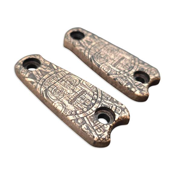 ESEE Izula short maple handle scales - Aztec / hand-painted