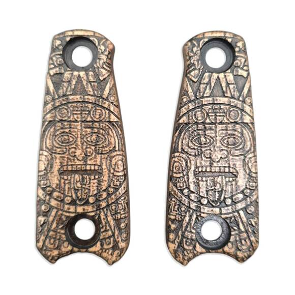 ESEE Izula short maple handle scales - Aztec / hand-painted