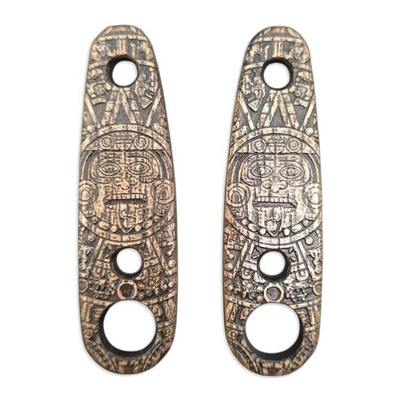 ESEE Izula 2 maple handle scales - Aztec / hand-painted