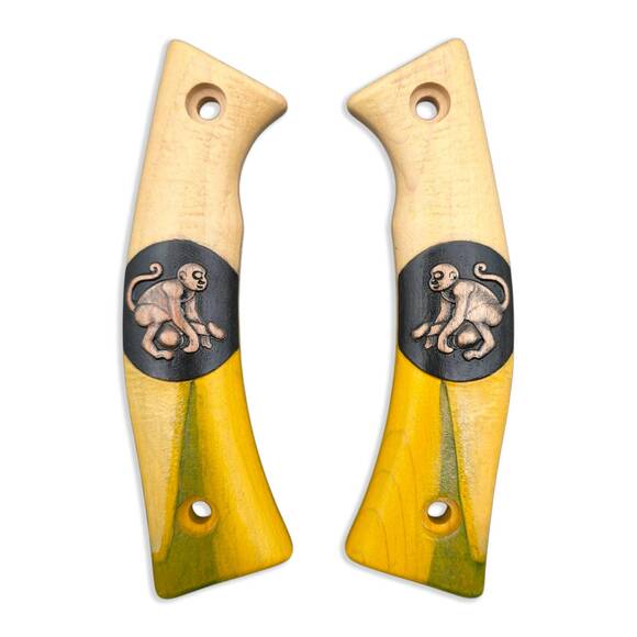 Banana Monkey Boy - Ka-Bar Gunny KA5300 Knife Scales by Svechnikov Knives