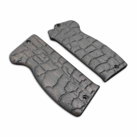 MAC Mle 1950 Maple Grips - Burned / Hand-painted