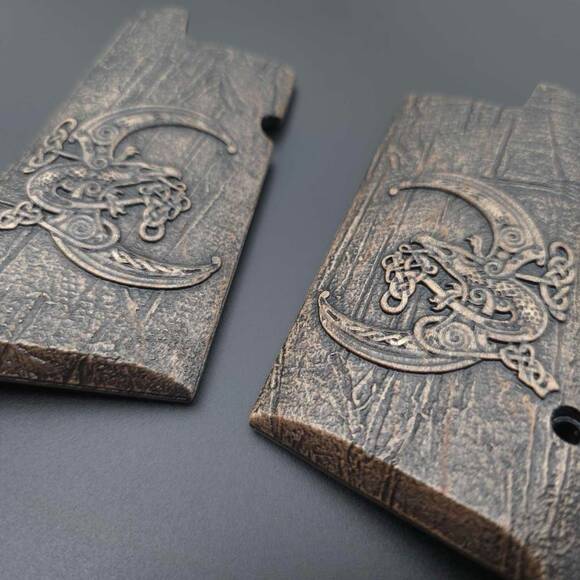 Magnum Research Desert Eagle Maple Grips - Celtic Moon Dark / Hand-painted