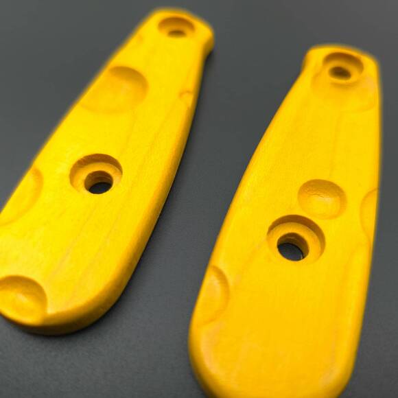 ESEE Izula maple handle scales - Cheese / hand-painted