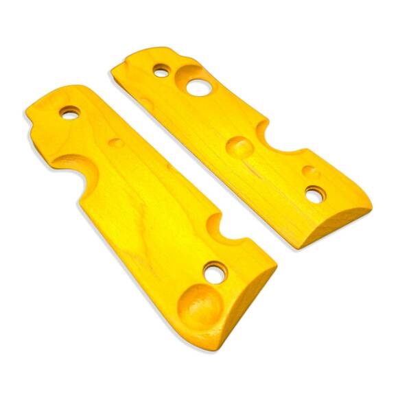 Ruger Mark IV 22/45 Maple Grips - Cheese / Hand-painted