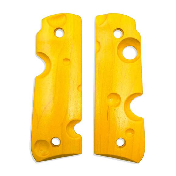 Ruger Mark IV 22/45 maple grips - Cheese / hand-painted