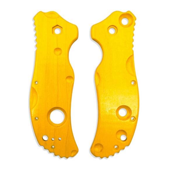Zero Tolerance ZT 0350 maple handle scales - Cheese / hand-painted