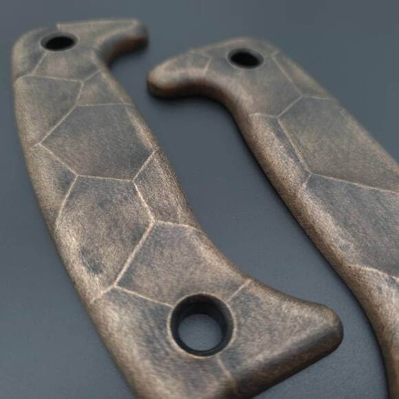 ESEE Junglas maple handle scales - Crack V2 (3169) / hand-painted