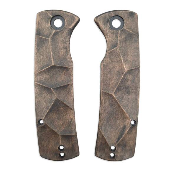 Crack V2 (3169) - Petrified Fish Beluga Knife Scales by Svechnikov Knives