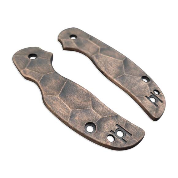 Spyderco Sage 5 maple handle scales - Crack V2 (3169) / hand-painted