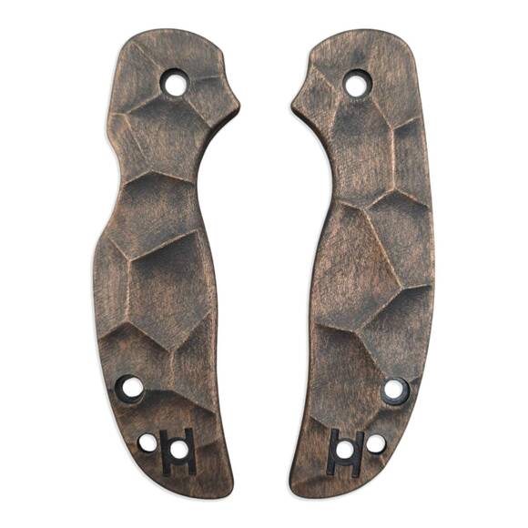 Spyderco Sage 5 maple handle scales - Crack V2 (3169) / hand-painted