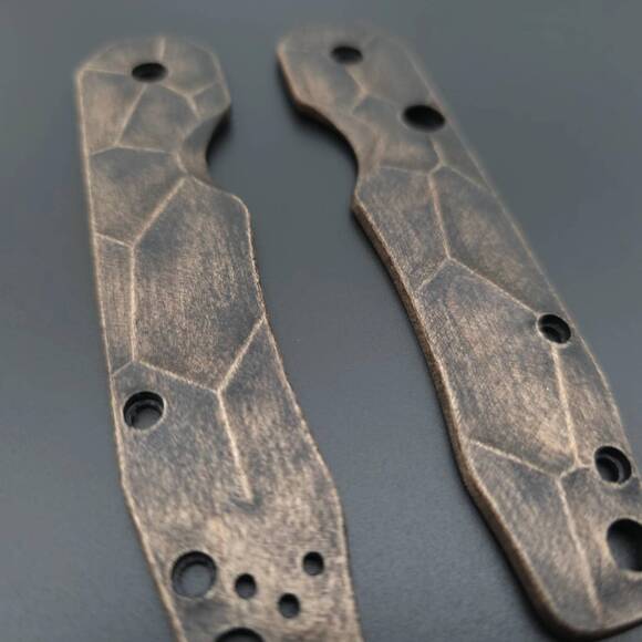 Crack V2 (3169) - Spyderco Smock Knife Scales by Svechnikov Knives