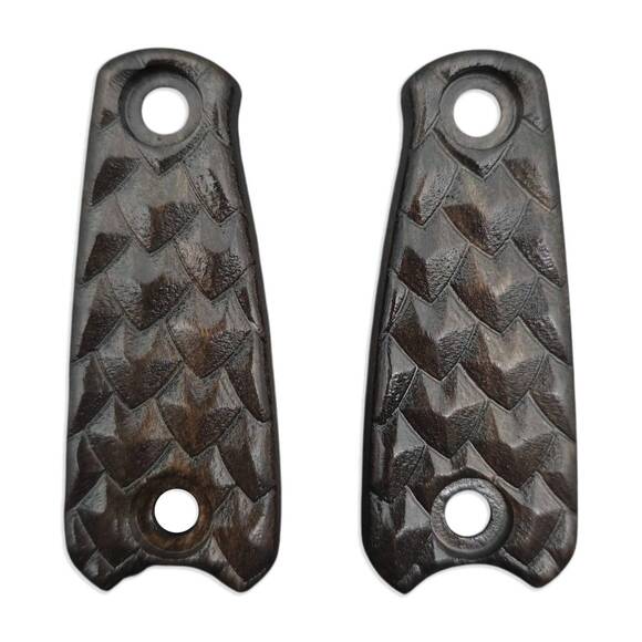 Dragon Scales Black - ESEE Izula Compact-Size Knife Scales by Svechnikov Knives