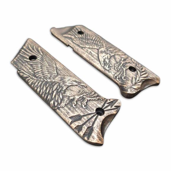 Ruger Mark IV Maple Grips - Eagle Arrows / Hand-painted