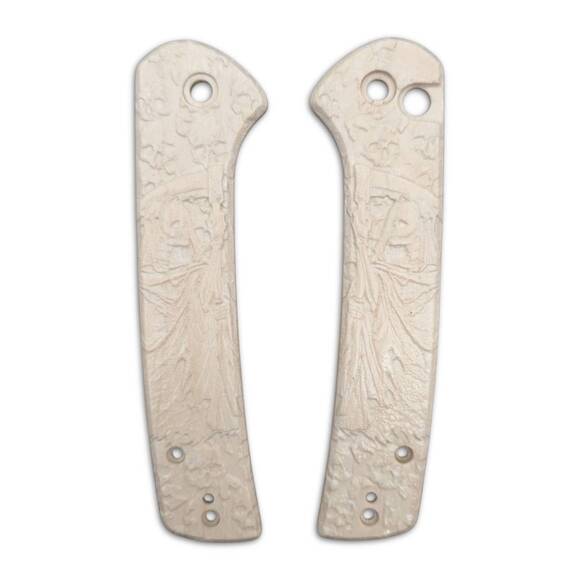 Grim Reaper White - CIVIVI Conspirator Knife Scales by Svechnikov Knives