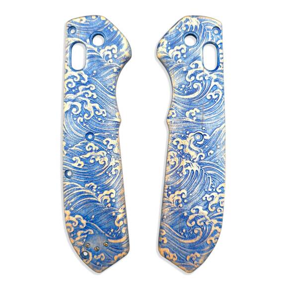Japan Wave - Benchmade Freek 560 Knife Scales by Svechnikov Knives