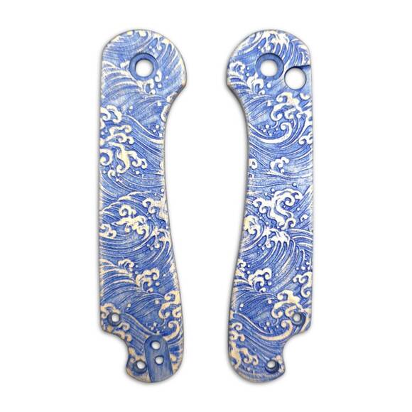 Japan Wave - CIVIVI Elementum Button Lock 2 Knife Scales by Svechnikov Knives