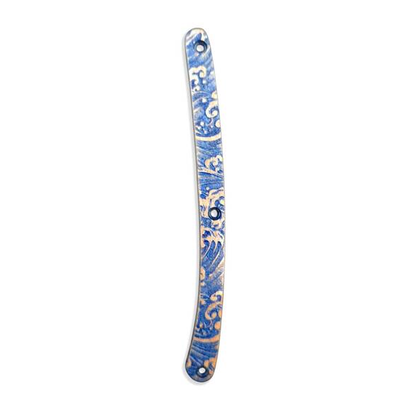 Deejo 37G maple handle scales - Japan Wave / hand-painted