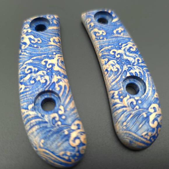 Japan Wave - ESEE Candiru Full-Size Knife Scales by Svechnikov Knives
