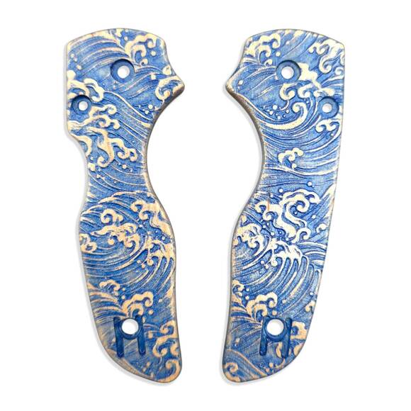 Japan Wave - Spyderco Lil' Native Compression Knife Scales by Svechnikov Knives