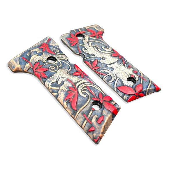 Beretta 92X, M9A3, M9A4 Maple Grips - Japanese Maple / Hand-painted