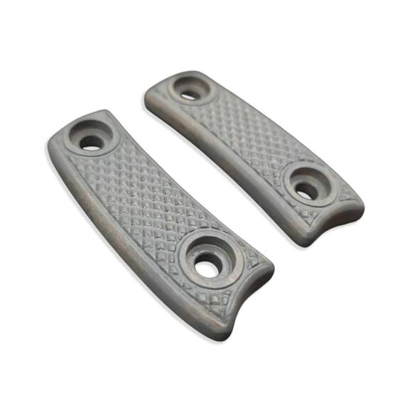 ESEE Candiru short maple handle scales - Classic V2 Grey / hand-painted