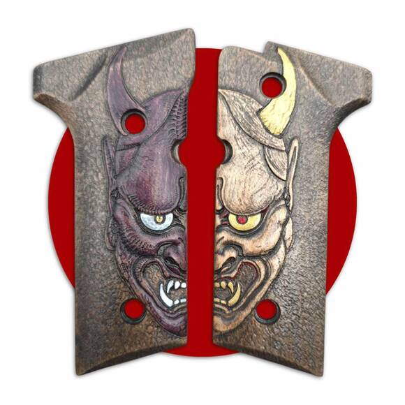 Beretta 92X, M9A3, M9A4 Maple Grips - Oni Demon W by Umeda Karin