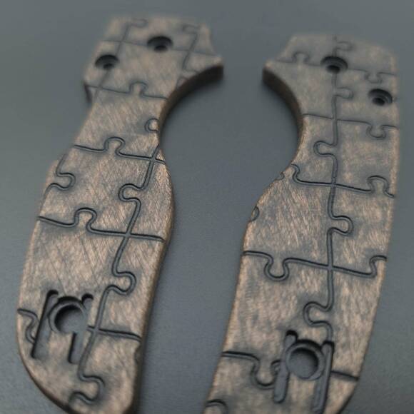 Puzzle (3169) - Spyderco Lil' Native Compression Knife Scales by Svechnikov Knives