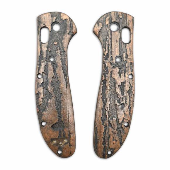 Benchmade Griptilian 550-1 maple handle scales - Roughness Bronze / hand-painted
