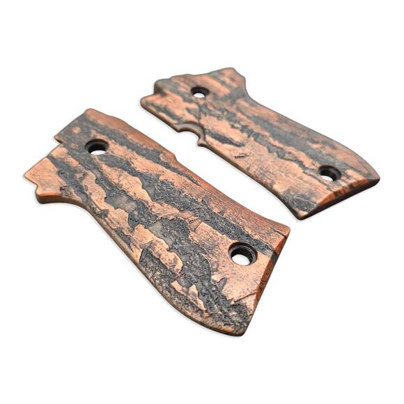 Beretta 85 Maple Grips - Roughness Bronze / Hand-painted