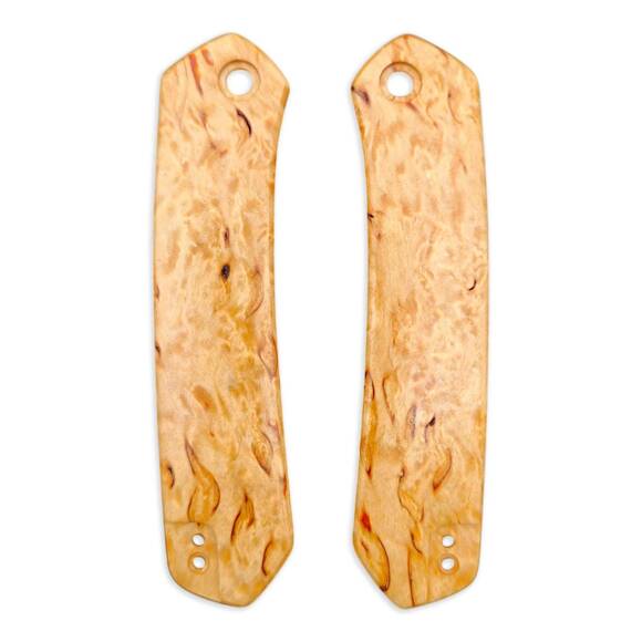 CIVIVI Vision FG karelian birch handle scales - Traditional / hand-painted