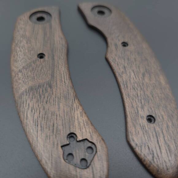 Katz NJ-35/PH-35 Extended walnut handle scales - Traditional Dark / hand-painted