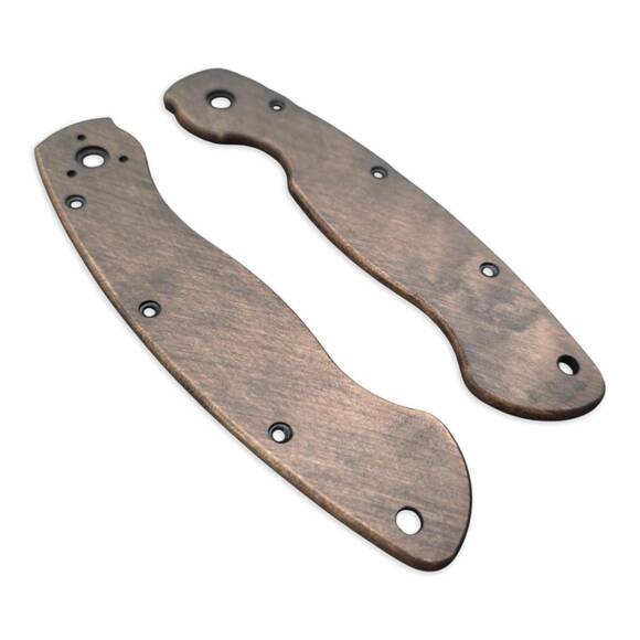 Spyderco Military maple handle scales - Traditional (3169) / hand-painted