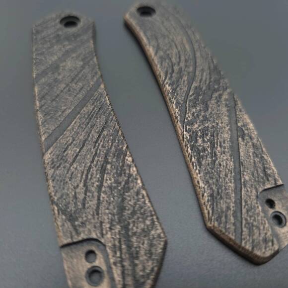 CIVIVI Vision FG maple handle scales - Wood Bark (3169) / hand-painted