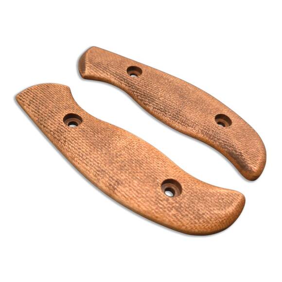 Spyderco Mule Team/2 maple handle scales - Almost Micarta (3166) / hand-painted