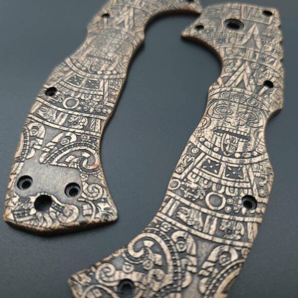 Aztec - Cold Steel 4-Max Elite Knife Scales by Svechnikov Knives