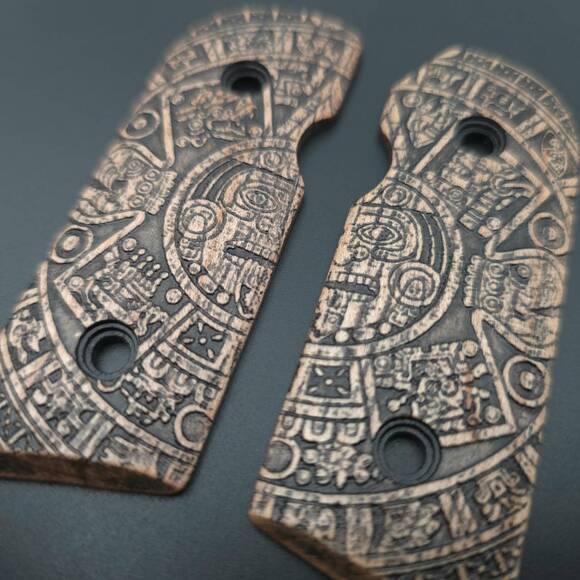 Kimber Solo Maple Grips - Aztec / Hand-painted